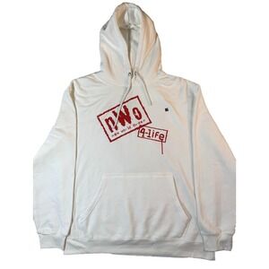 WWE NWo Wolf Shirt Mens XL Hooded Back Hit Graphic New World Order Wrestling NEW